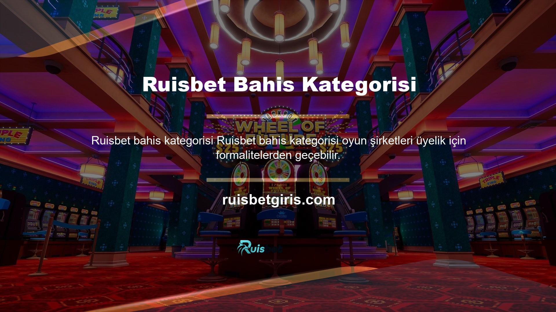 Oyun şirketleri, oyun kategorisinde zengin oyun seçenekleri ve yüksek oranlara sahip kaliteli bir platformdur