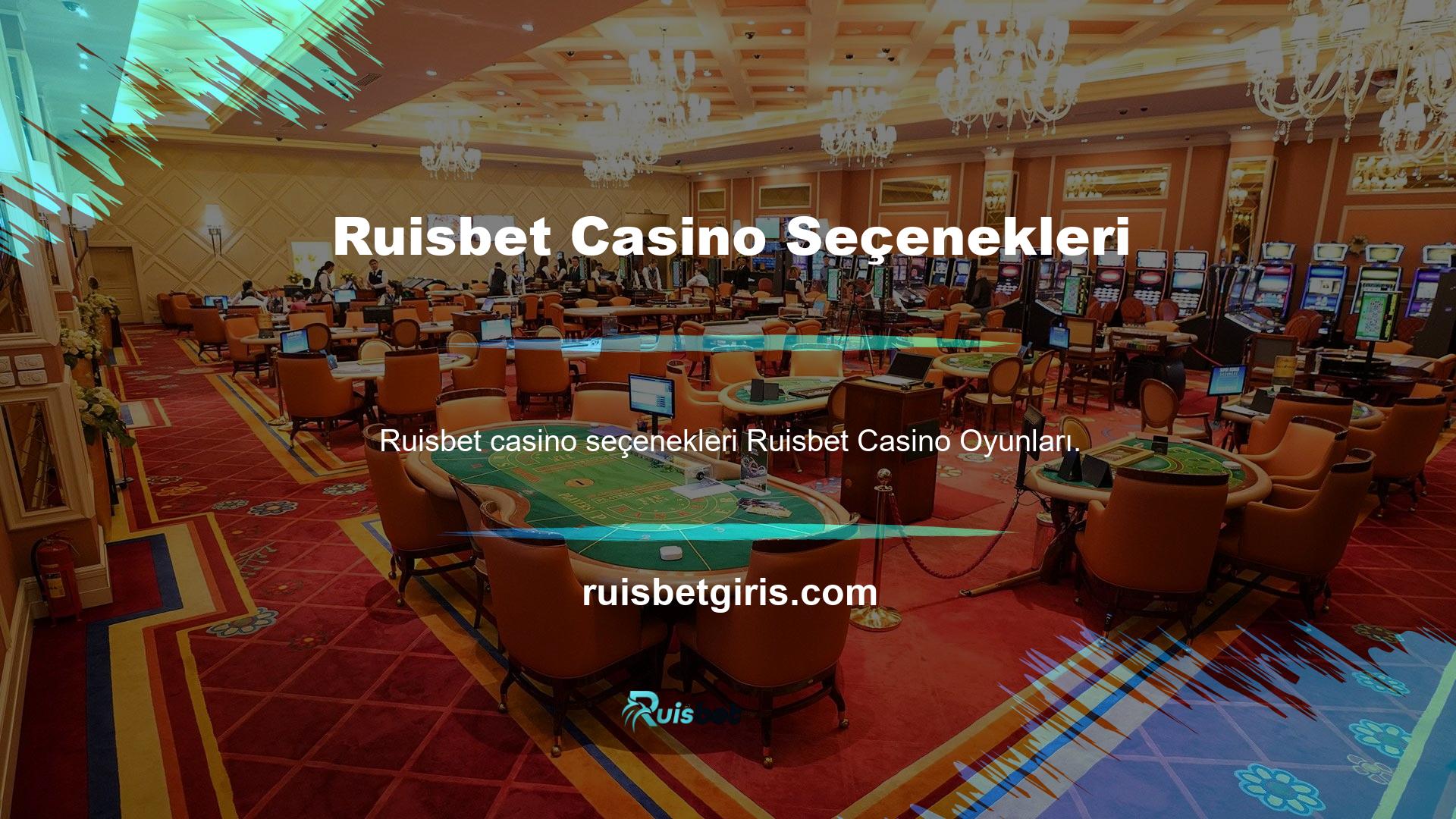 Casino oyunları da bu sayfanın ayrı bir parçası olarak bahsedilebilir